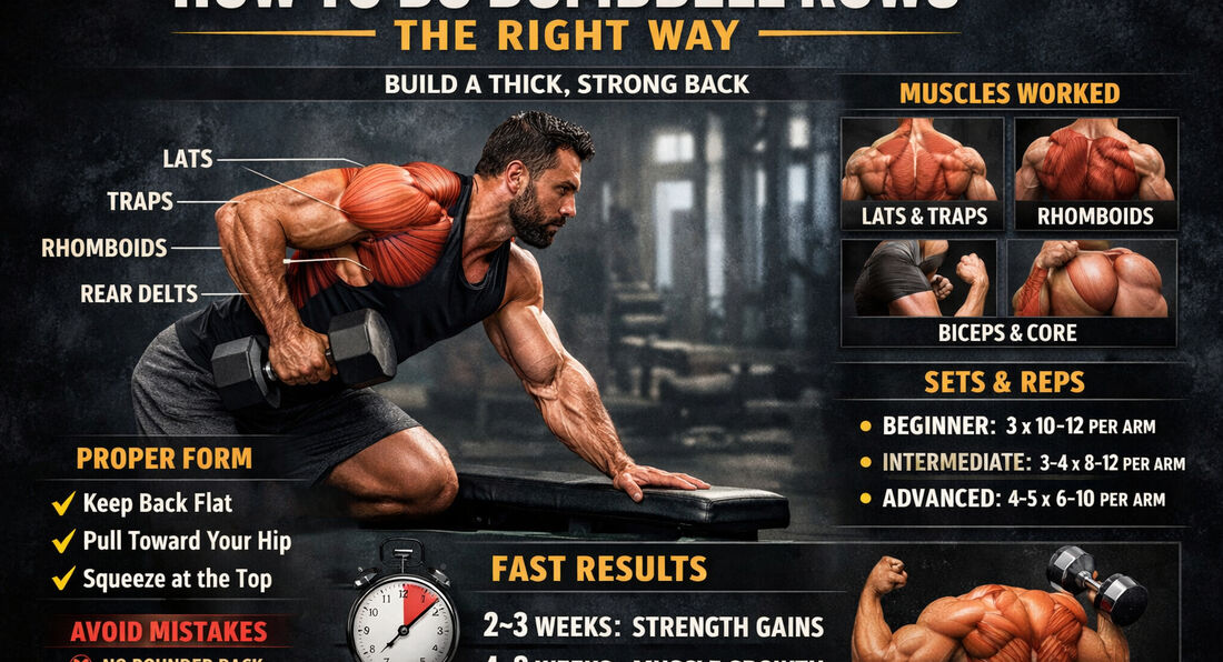 How to Do Dumbbell Rows the Right Way (Complete Guide)
